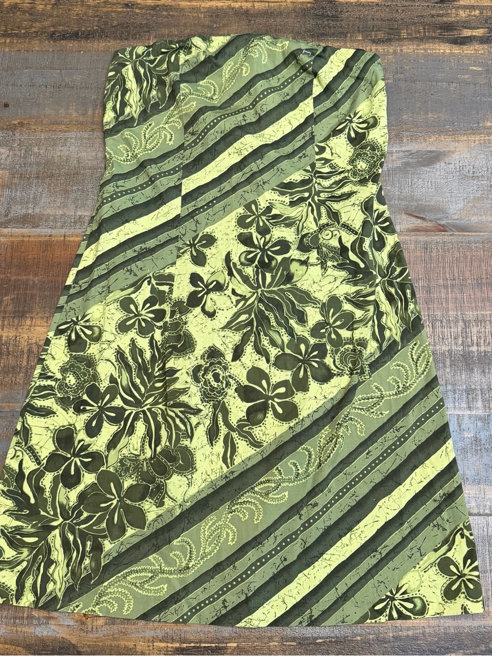 Vintage Y2K Wrapper Floral Strapless mini dress